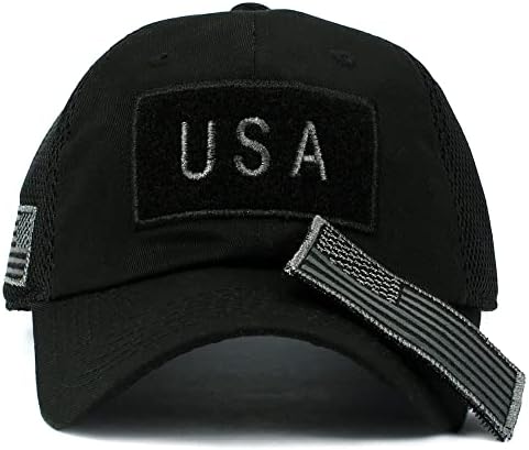 ארהב אמריקאי דגל כובע טקטי מפעיל להסרה דגל תיקון צבאי סגנון מיקרו רשת בייסבול כובע