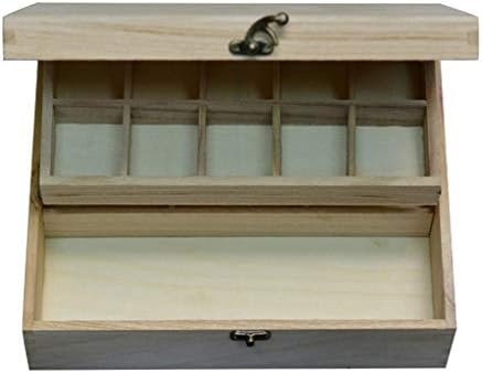 קופסת עץ קופסת עץ של XJJZS עשרה רטרו ואלגנטית קופסא קופסת עץ קופסא עץ קופסה לתכשיטים