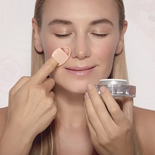 12 חתיכות מיני אבקת פאף פנים משולש איפור פאף אצבע רך איפור פאף הגדרת ספוג מינרלים אבקת מינרלים אבקה רופפת אבקת