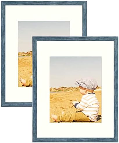 אמנות גולדן סטייט, 16x20 מסגרות תמונה עם מחצלת לצילום 11x14 או 16x20, מסגרת זכוכית עץ מורכבת לקיר