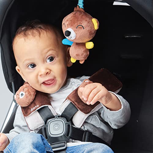 דיונו דוב התינוק רצועות מושב רכב וצעצוע, רפידות כתף לתינוק, תינוקות, פעוט, 4 חבילות כרית חגורת בטיחות רכה