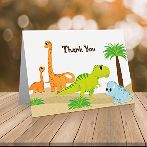 כרטיסי הערה דינוזאור טויוט ילדים כרטיסי תודה