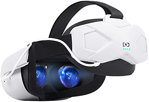 רצועת ראש עם חבילת סוללות לאוזניות Oculus Quest 2 VR, עם סוללה של 5000 מיליא