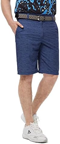 M maelreg מכנסיים קצרים גולף גברים הדפס מהיר יבש 10 '' חרילים מותניים מותניים שטוחים קדמיים גמישים מכנסיים מזדמנים