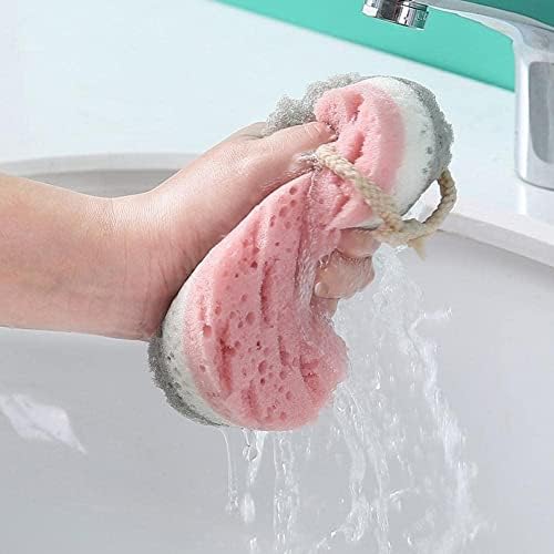3 יחידות ספוג מכרה כדור אמבטיה מקלחת משפשפים אביזרי אמבטיה לספוג לשטוף עיסוי שלם גוף מברשת גוף מברשת גוף
