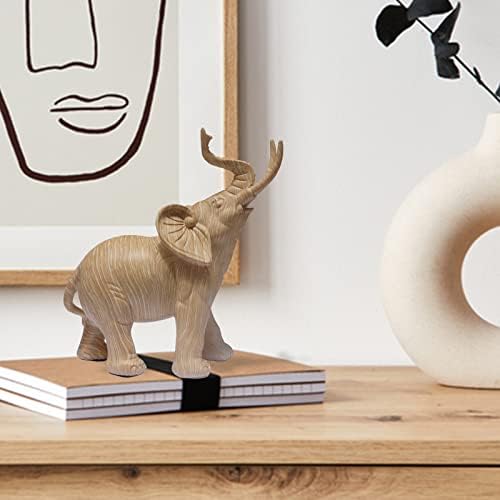 פסלי פיל פיל, וינטג 'עיצוב פיל קיר מדף אמנות מדף מבטאים מתנות פיל, צלמיות פיל עץ אספנות, פסלי פילים לשולחן