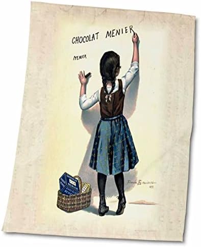 3drose פלורן וינטג ' - צרפתית 1893 פוסטר מודעת שוקולד - מגבות