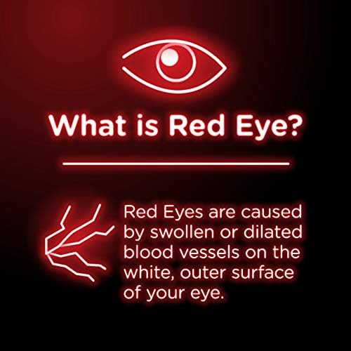 VISINE מקורי של אדמומיות הקלה טיפות עיניים לעיניים אדומות וגירוי בעיניים, 0.5 פל. עוז