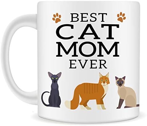 אמא החתול הטובה ביותר אי פעם ספל קפה - מתנה מושלמת לאוהבי חתולים, מתנת יום הולדת מהנה לנשים, יום האם, פסחא