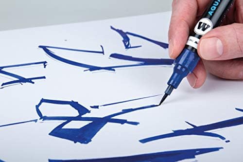 Molotow Aqua Ink Softliner Softliner משאבת סמן סט 1, צבעים שונים, 6 סט משאבות
