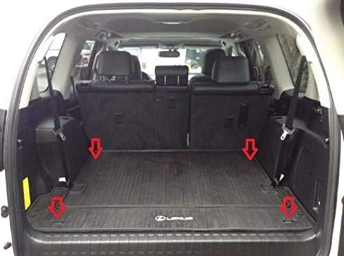 סגנון רצפה סגנון רכב אלסטי מטען מטען רשת עבור Lexus GX460 2010-2023 - מארגני תא מטען פרימיום ואחסון - רשת מזוודות