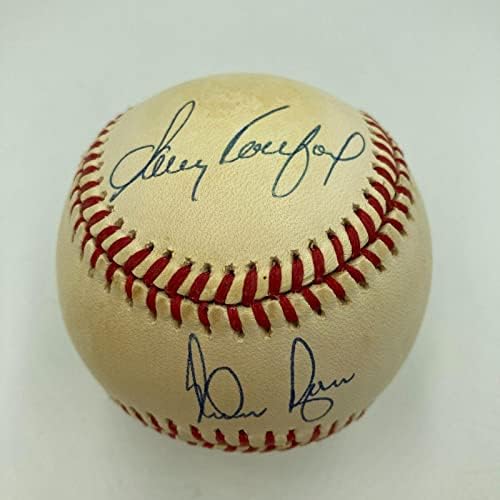 סנדי קופקס נולן ראיין ובוב פלר חתמו על בייסבול ליגה אמריקאית JSA COA - כדורי בייסבול עם חתימה