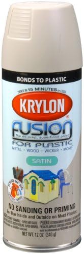 Krylon K02423007 'Fusion for Plastic' Satin River Rock Paint Paint - 12 גרם. תַרסִיס