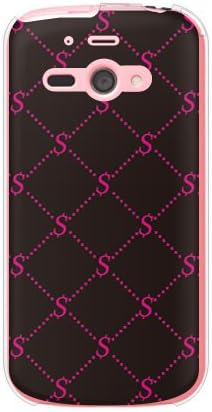 Monogram Skin Sophy S Black X עיצוב ורוד על ידי ROTM/עבור AQUOS טלפון SS 205SH/SOFTBANK SSH205-PCCL-202-Y349