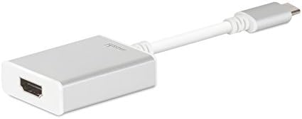 מתאם Moshi USB -C ל- HDMI תומך ב- 4K/60Hz, עבור ה- MacBook Pro החדש, Pixel Chromebook ועוד - כסף