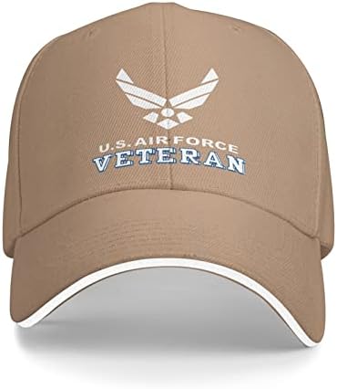 ארצות הברית חיל אוויר ותיק סמל יוניסקס מתכוונן כובע בייסבול כובעי אבא בייסבול כובע היפ הופ כובע