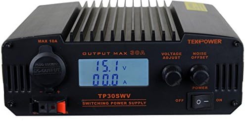 Tekpower TP30SWV 30 AMP DC 13.8V אספקת חשמל מיתוג דיגיטלי עם קיזוז רעש