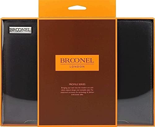 Broonel - סדרת פרופילים - מארז מחשב נייד עור שחור תואם למחשב נייד של Dell Vostro 13