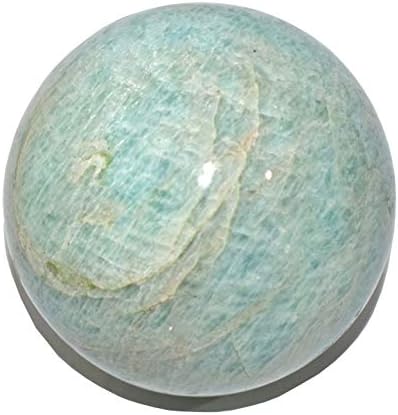 כדור טאטבה פירמידה - גודל כדור אמזוניט - 3-3.5 אינץ 'צ'אקרה טבעית איזון אבן ריפוי קריסטל