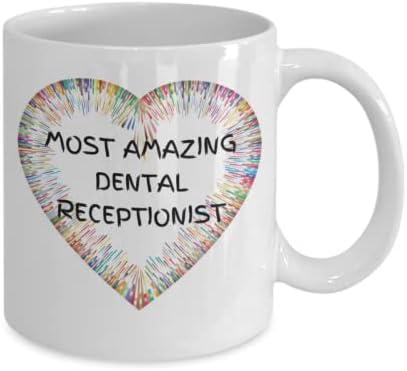 פקידת הקבלה המדהימה ביותר של קפה קפה/מתנות הערכה לנשים דלפק הקבלה אצל רופא השיניים/קבלת הפנים השיניים הטובה ביותר/עובדת