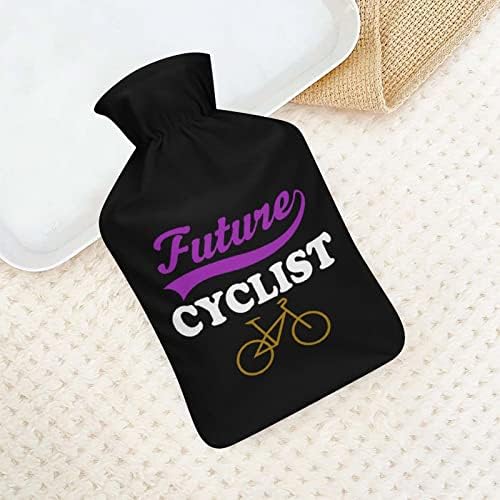 רוכב אופניים עתידי בקבוק מים חמים עם כיסוי גומי חמוד שקית מים חמים בקבוק מים חמים לספה מיטה