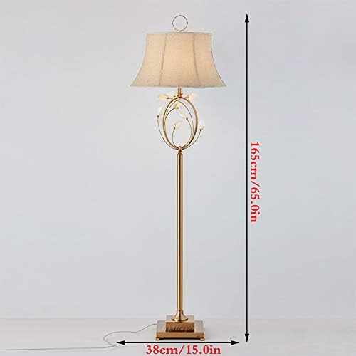 מנורות רצפה קלאסיות -קלאסיות קוטלו, בד קריסטל יצירתי קישוט תאורה קלטת ברזל זהב מנורה עמידה מנורה אירופית סלון מלון