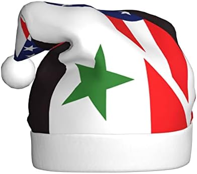 אמריקה וסוריה דגל חג המולד כובע גברים של נשים כובע יוניסקס כובעי מסיבת כובעי