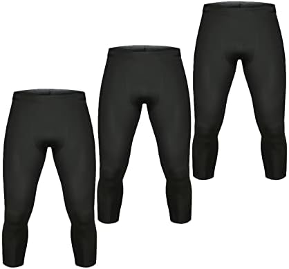 מכנסי דחיסה לגברים של VlitePro מכנסיים אתלטים שכבתי חותלות לניהול כדורסל יוגה