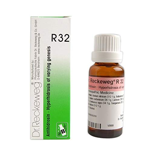 Dr.Reckeweg גרמניה R32 הזיעה מוגזמת היפר -הידרוזיס של חבילת ג'נסיס משתנה של 3 מאת דר Reckewegeg
