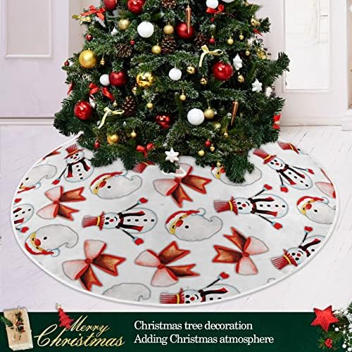 חצאית עץ חג המולד של אולם חג המולד בצבעי מים חג המולד 36 אינץ 'עיצוב הבית לחצאית עץ חג המולד מחצלת לחג המולד שמח