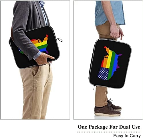ארהב הומוסקסואלי פירד קשת דגל דגל מחשב נייד שרוול עמיד מחשב מגן אטום הלם הנושא תיקי תיק כיסוי