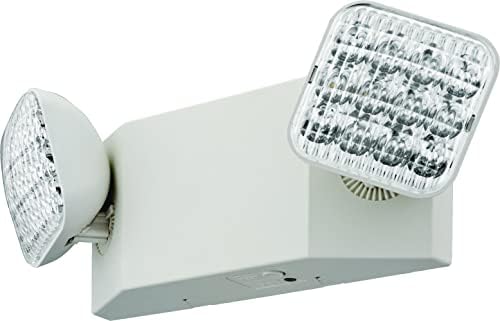 תאורת ליטוניה האיחוד האירופי2ג מ ' 6 אור חירום עם 2 מנורות לד, מרובע, לבן שנהב