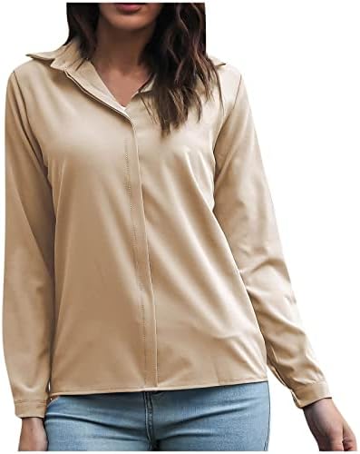 מעיל קרדיגן קל משקל של נשים אופנה צבעים מוצקים חולצות דש חולצות שרוול ארוך ז'קט חולצה מזדמן