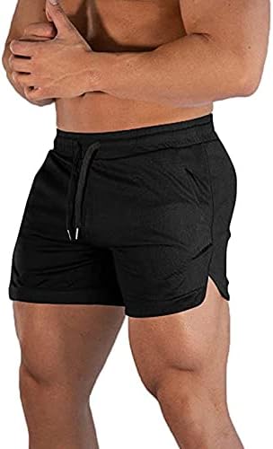 אימון CEHT Mens Running מכנסיים קצרים קל משקל קל משקל עם כיסי רוכסן