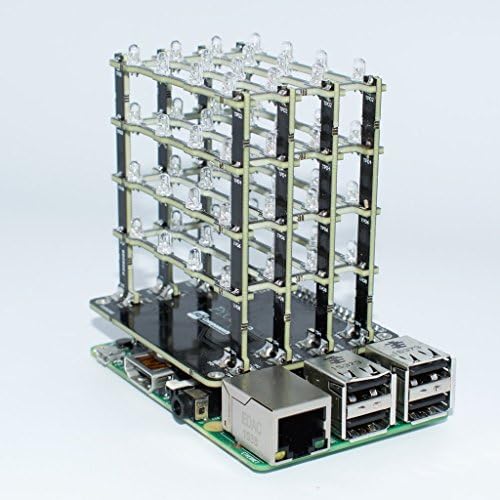 רכיבי SB Picube 4x4x4 LED קובייה עבור Raspberry Pi 3,2, אפס ו- A+ מורכבים