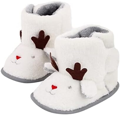 חם חורף תינוק נעלי קריקטורה צבי צורת חג המולד תינוק נעלי תינוק רך בלעדי פעוט נעלי פעוט נסיכה להתלבש