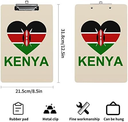 אהבת קניה אקריליק לוח נייד קליפ לוחות עם נמוך פרופיל מתכת קליפ לוח לבית משרד