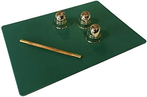 כרית קסם מקרוב ירוק מעולה, מחצלת שולחן אחיזה ללא החלקה לטריקי כרטיסים ואשליות מטבעות-16 על 23 אינץ '