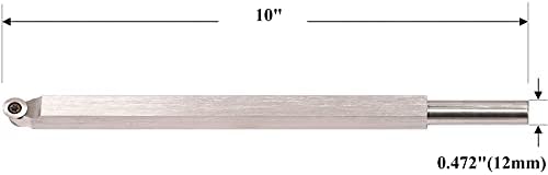 10 סנטימטרים עץ הפיכת כלי קרביד הטה מחרטה אזמל גימור כלי בר עם סי 3 12 ממ עגול קרביד הכנס חותך עבור עץ תחביבים או