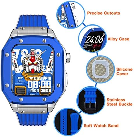 Dzhtus עבור Apple Watch Band Series 6 44 ממ סגסוגת צפייה מארז 45 ממ 42 ממ מסגרת מתכת שינוי אביזרים ערכת ערכת