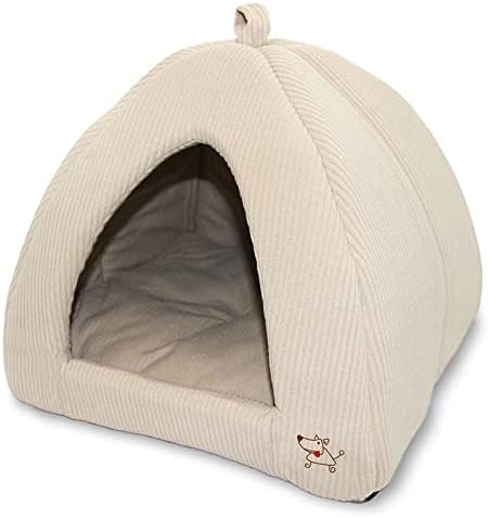אוהל לחיות מחמד-מיטה רכה עבור כלב וחתול על ידי ציוד לחיות מחמד הטוב ביותר - מצעים חומים, 16 איקס 16 איקס:14