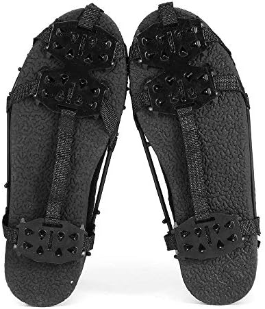 Leige 1 זוג של 24 שיניים אנטי-החלקה על נעלי קליפ נעלי מגפי טיול קרח טיפוס קרח ספייק ספייק טיפוס שרשרת כיסוי נעליים