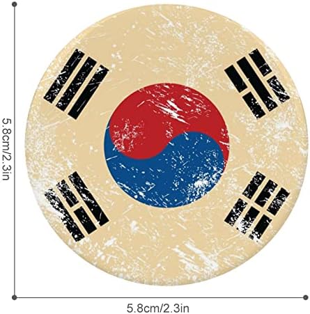 רטרו דרום קוריאה דגל עגול תג כפתור פין 2.3 אינץ פינבק סיכת תג קישוט מתנה עשה זאת בעצמך תיק בגדי תרמיל אבזרים