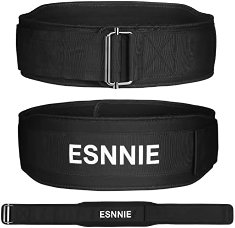 חגורת הרמת משקל של Esnnie-Auto, חגורות הרמת משקולות לגברים ונשים, חגורת משקל כושר, הרמת כושר, תמיכה בחזרה סקוואט וכוח
