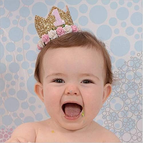 טלה טאטל תינוק נסיכת נזר כתר חמוד מבריק הילדים מסיבת יום הולדת פאה כובע