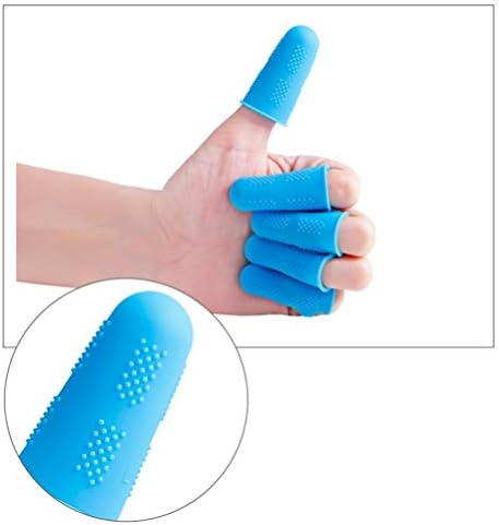 ליאנקסיאו-סיליקון מיטות אצבע אנטי שריטה אצבע מגן כיסוי טמפרטורת התנגדות אנטי לחלוט אצבע הגנה 15 יחידות
