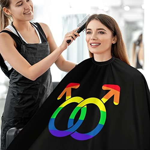 אהבה הומוסקסואלית LGBT שיער חיתוך כף תספורת אטום למים קייפ עם סגירה מתכווננת צמדת מספרת צביעה צביעה.