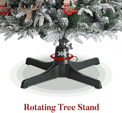 Jostyle 360 ​​מעלות סיבוב מסתובב מתכוונן עץ חג המולד עץ לעץ מלאכותי עד 7.5ft 80 קילוגרם קוטר תא מטען 0.87 ''-1.25 '' עם