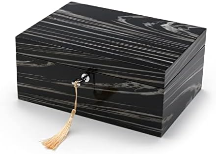 מודרני 23 הערה היי-מבריק גרניט גימור אלמנטים אוסף מוסיקלי תכשיטי תיבה-ואלס, ג ' יי ברהמס