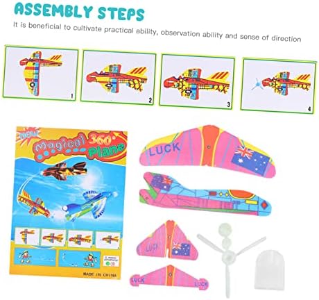 טופיקו זורק מצעקיית קצף צעצועים מעופפים לילדים צעצועי פאזל לילדים מחזות חיצוניים 12 יחידות מטוסים קצף לילדים קצף מטוס מטוס